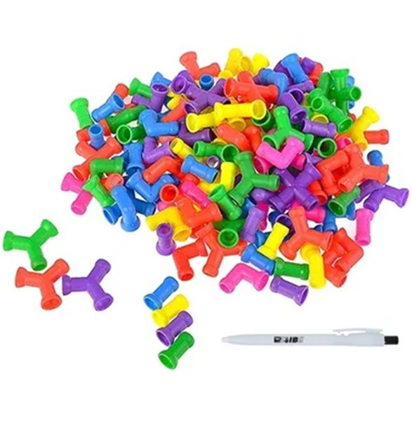 Educational Kid Learning Building Puzzle Pipes HL6042A With ReVibe Pen