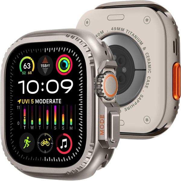 Sport 2 in 1 Metal Case Compatible with Apple Watch Ultra 3/2/1 49mm
