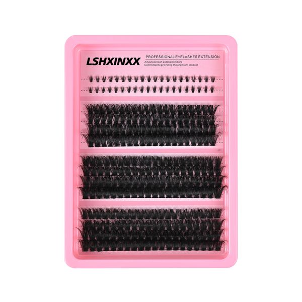 Lash Clusters Kit Wispy Lash Extension Kit (60P, 80P, 100P)