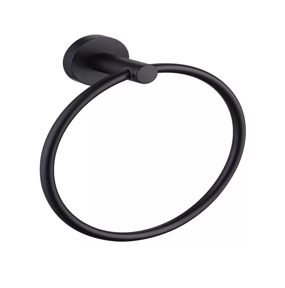 Towel Ring Holder - Matt Black