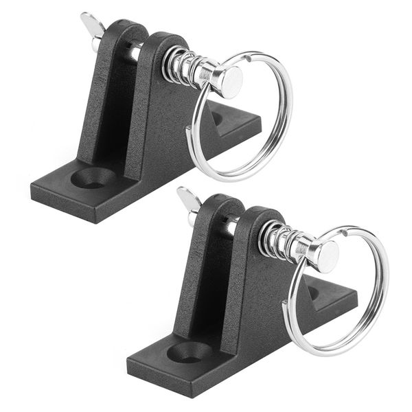 Marine Parts Pair Canopy Deck Hinge Boat Bimini Top Fitting
