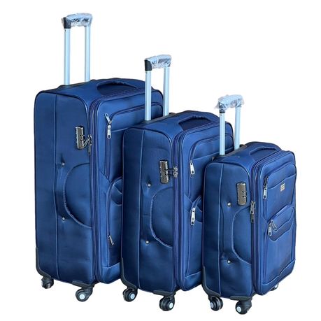 Le Emporer Fabric 3 Piece Luggage Double Zip Suitcase Shop Today. Get it Tomorrow takealot