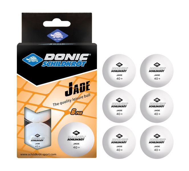 Donic-Schildkröt Table Tennis Balls Jade White - 6 pieces