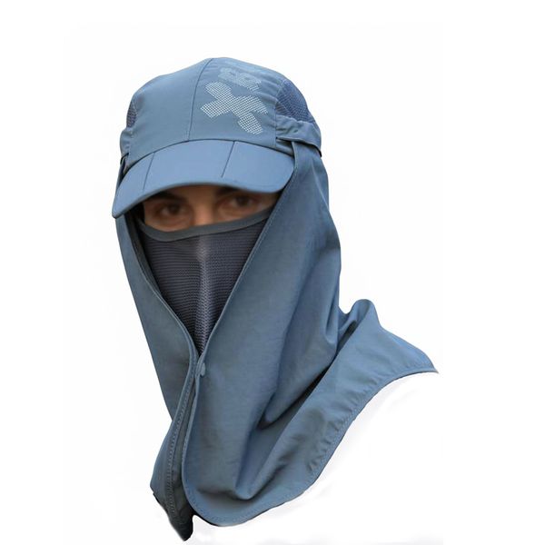 Multi-Function Outdoor Sun Hat with Removable Flaps and UPF 50+ Protection