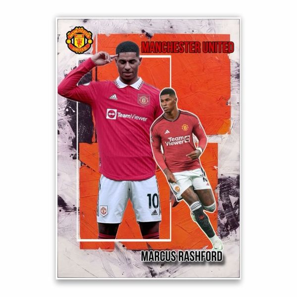 Marcus Rashford Manchester United Poster - A1