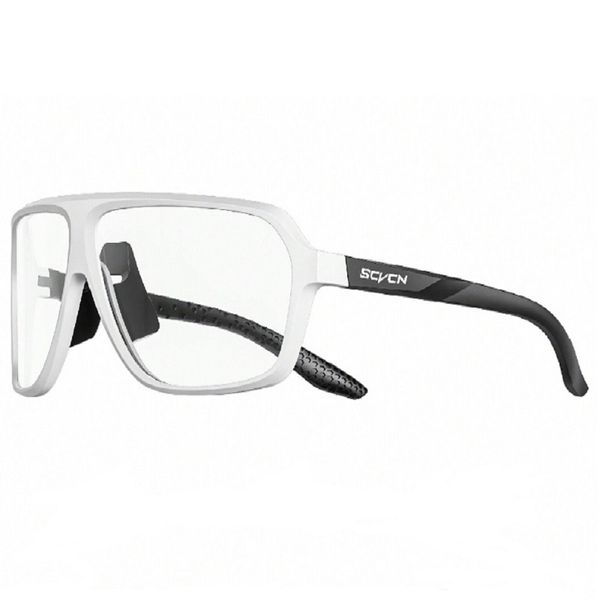SCVCN - Photochromic Retro Cycling Glasses - Black &amp; White