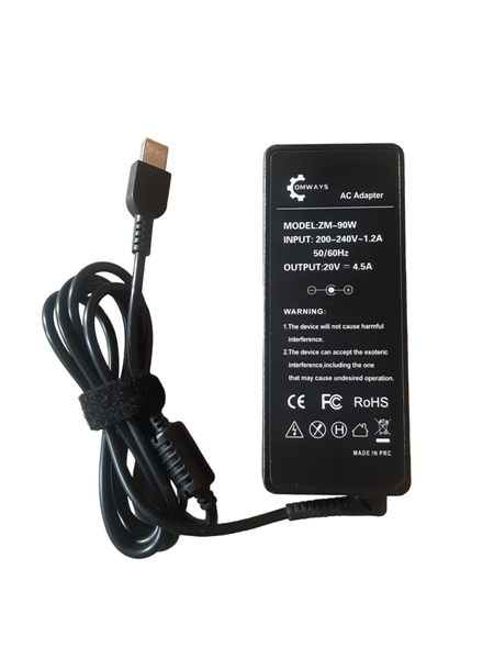 Comways - Replacement Charger For Lenovo 90W 20V 4.5A - ( USB PIN )