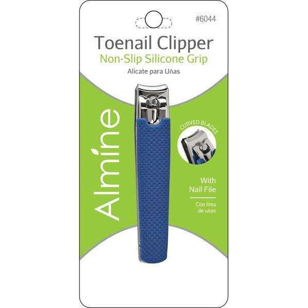 ANN06044 - Almine - Toenail Clipper with Silicone Grip Asst Color - 6 Pack