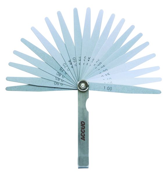 Accud - Feeler Gauge Length 100mm (0.05-1.00mm) 20 Piece - 2 Pack