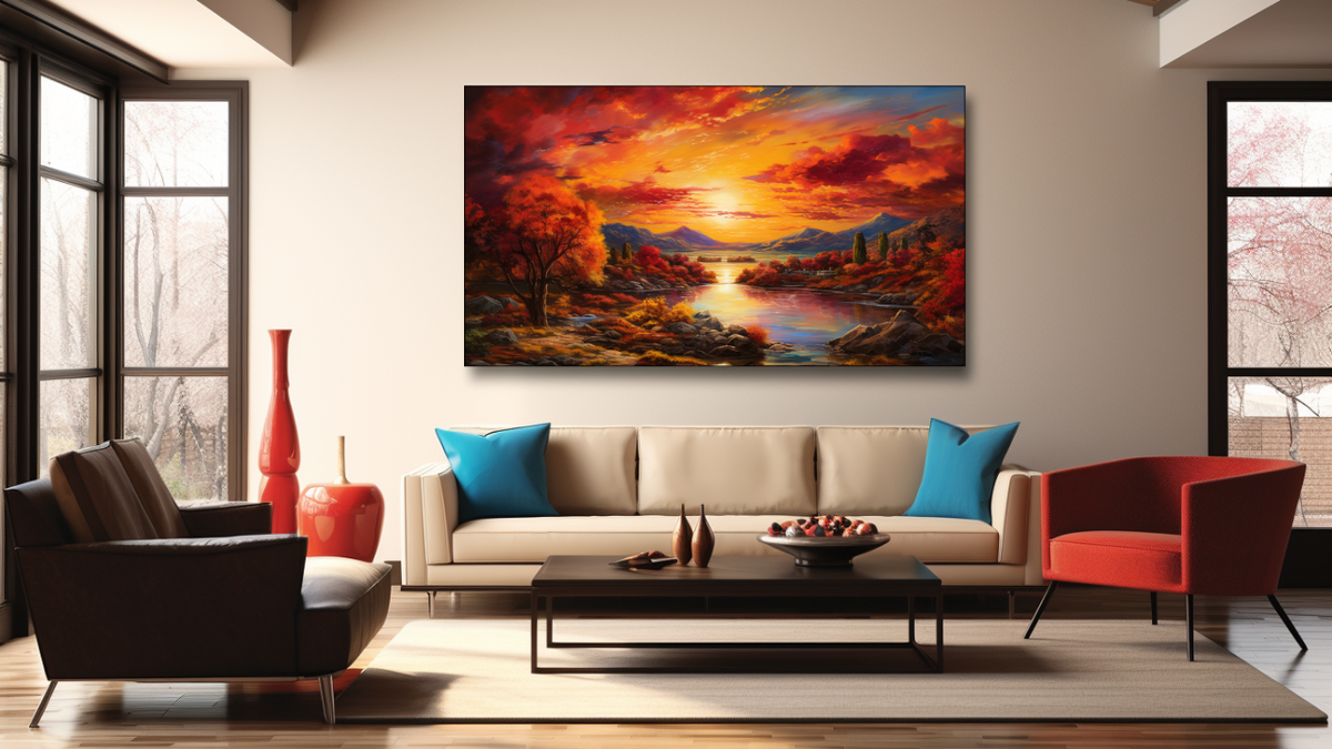 Canvas Wall Art - Sunset Reverie Abstract - HD0269 | Shop Today. Get it ...