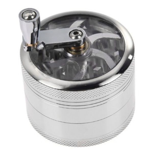 Hand Crank Grinder Spice Grinder Easy Manual Operation Easy Clean Silver