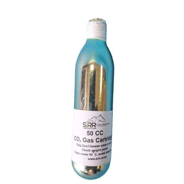 50 CC, CO2 Cannister for Inflatable Horse Riding Jacket