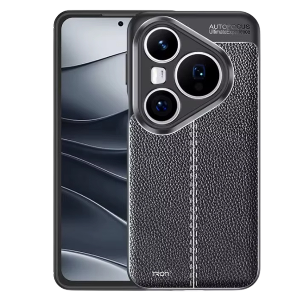 TRON Slim Leather Texture Case Compatible with Huawei Pura 80 Pro 5G