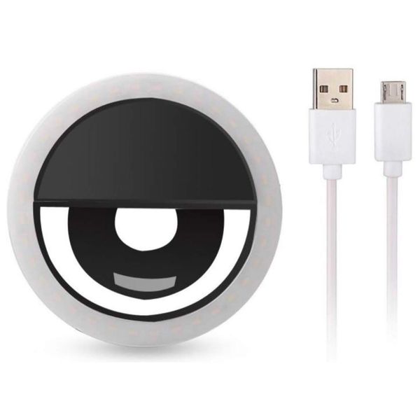 Clip on Rechargeable Selfie Ring Light