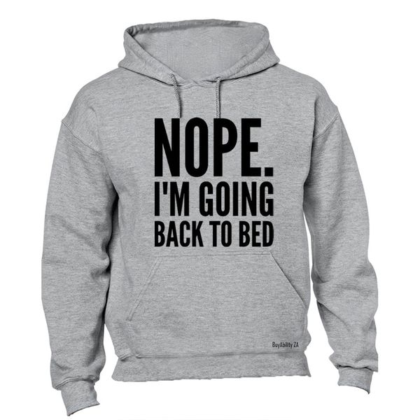 Going Back To Bed - Mens - Hoodie - Grey image
