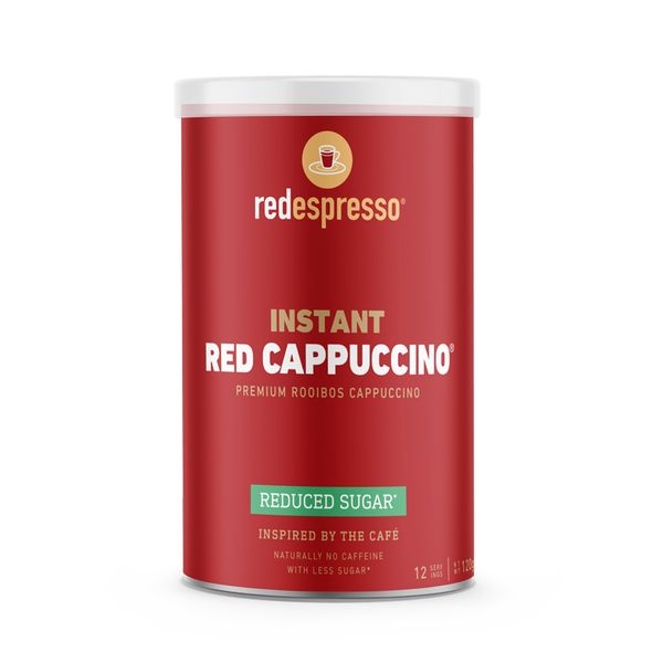 Red Espresso - Instant Rooibos Red Cappuccino Reduced Sugar 120g Tin