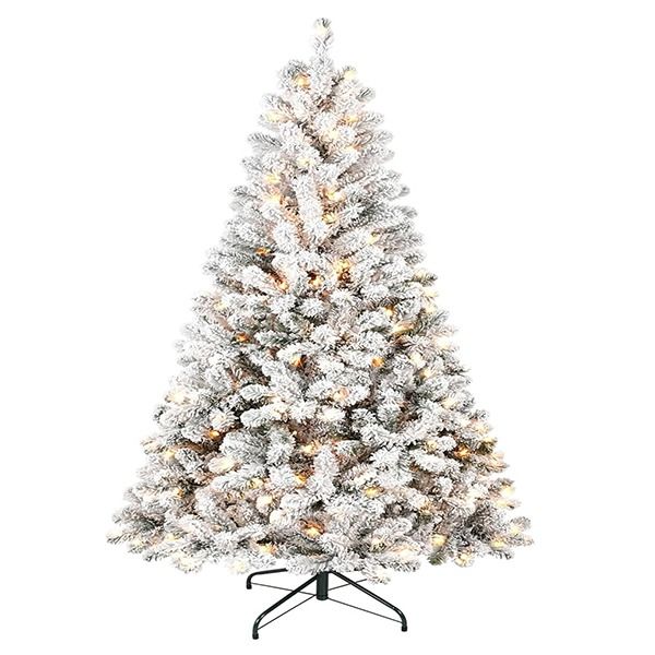 Martha and Stewart Season Pre lit Snow flocked Christmas Tree 270cm