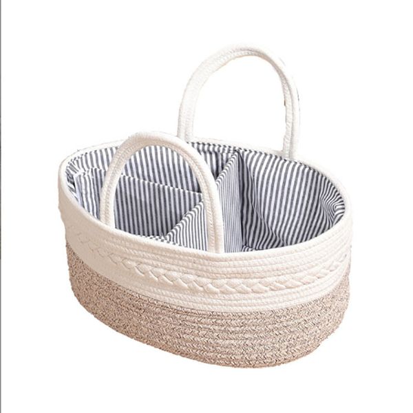 High Quality Baby Diaper Caddy Organizer Stylish Cotton CanvasStorage bags