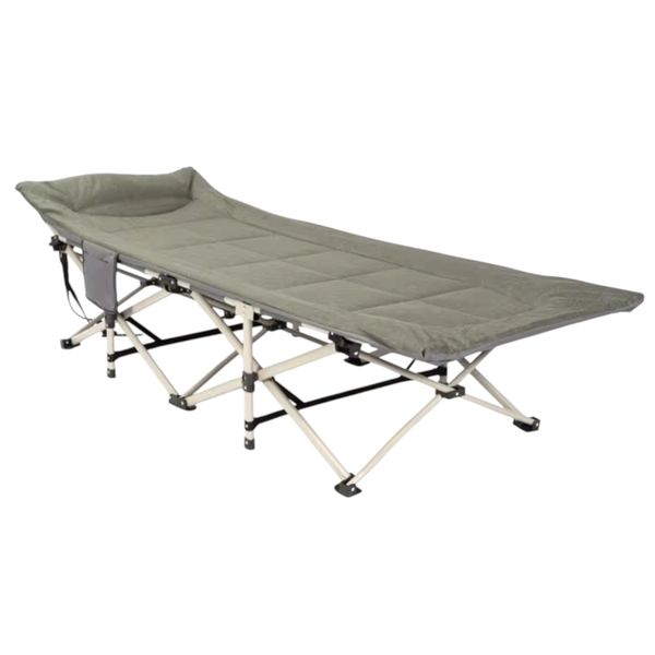 Foldable Camping Bed 190cm - Portable Outdoor Lounger, Sturdy &amp; Comfortable