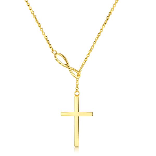 Infinity Cross Necklace for Women - Waterproof Faith Jewelry