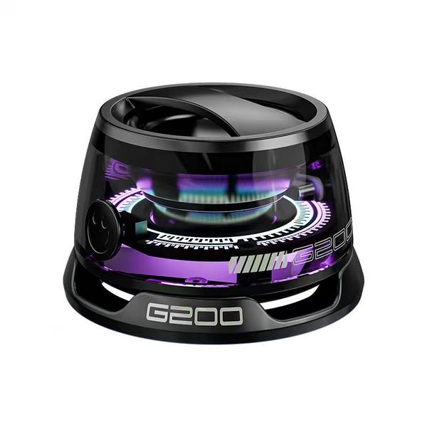G200 Portable Bluetooth Speaker Magnetic With RGB Lights and Phone Holder