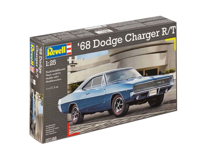 Revell 1/25 1968 Dodge Charger R/T Car Plastic Model Kit