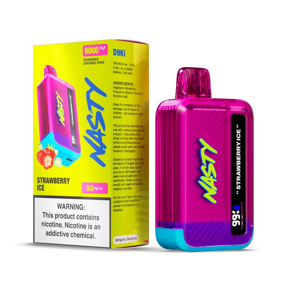 Nasty Bar Strawberry Ice 9000 Puffs Disposable Vape Shop Today Get 