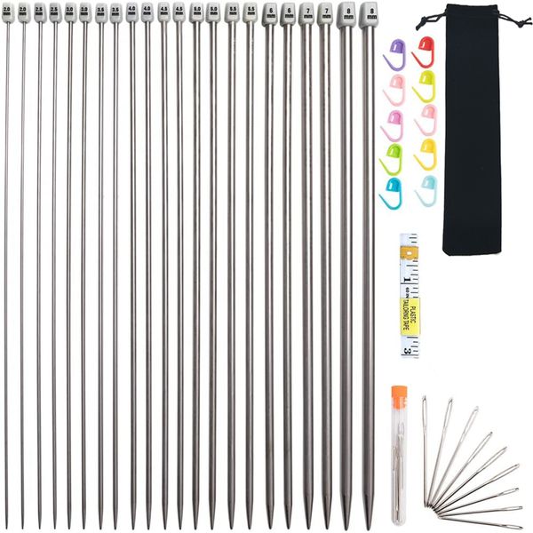 Knitting Needles Set – 11 Sizes Needles For Knitting Perfect Hand Knitting