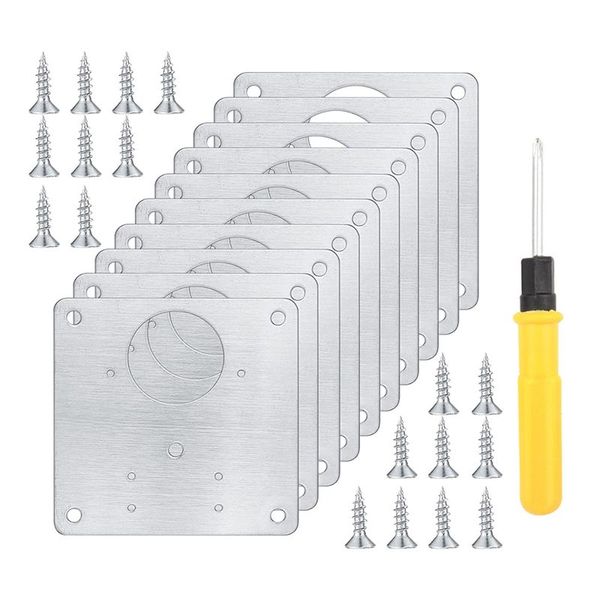 Hinge Repair Fixing Bracket Plate Kit For Furniture Cabinet Door