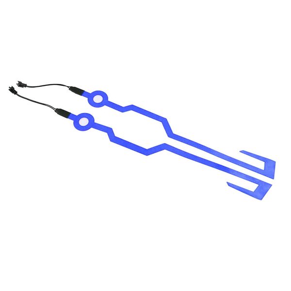 Volt It - Motorcycle Helmet Light - LED Helmet Sticker Strip Blue or Green