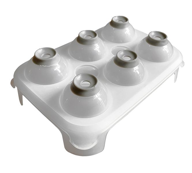 Jumbo Ice Ball Maker Ice Tray - Makes 6 Jumbo Ice Balls!