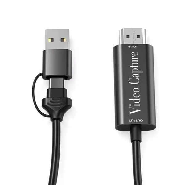 2-in-1 USB 3.0 + Type-C/USB-C to HDMI 4K-HDTV 2 Meter Cable-High Quality-GC