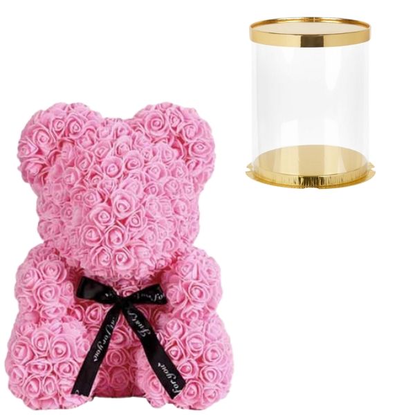 Mothers day Eternal Rose Teddy Bear Gift Set