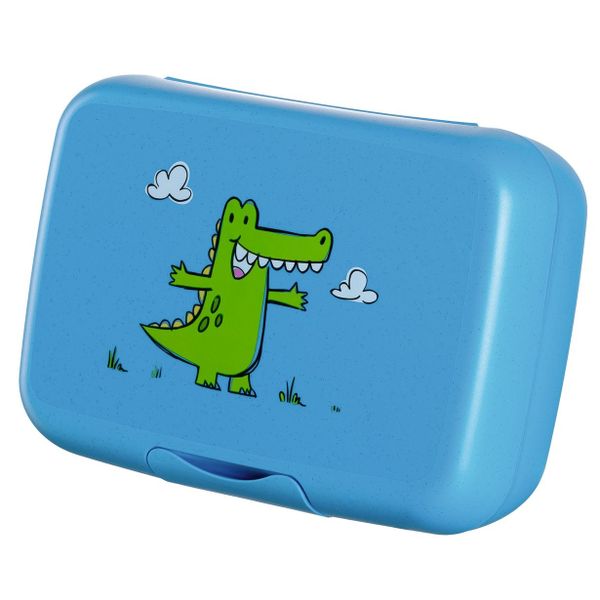 Leonardo Lunchbox for Children: BPA-Free BAMBINI Blue Crocodile