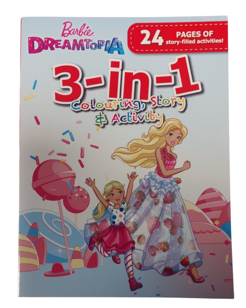 Dreamtopia Barbie 3 in 1 Colouring, Story &amp; Activity Book