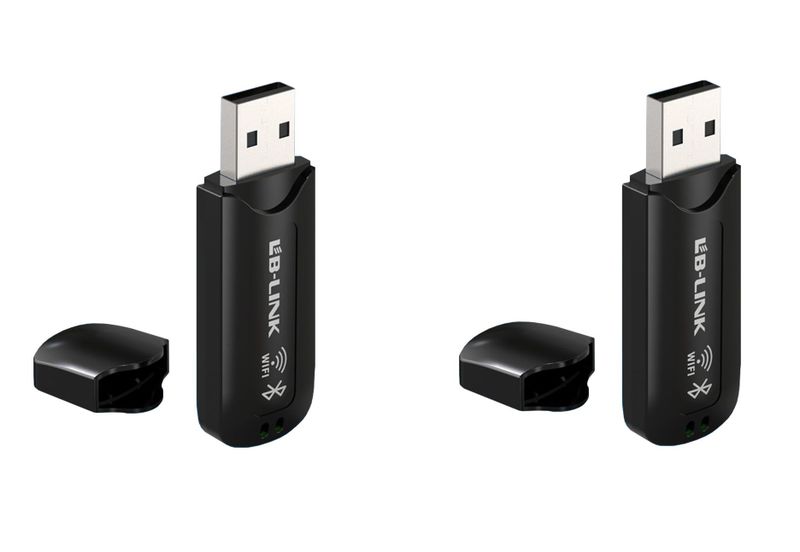 2-in-1 USB Adapter Bluetooth 4.2 &amp; Wi-Fi 150Mbps - 2 Pack