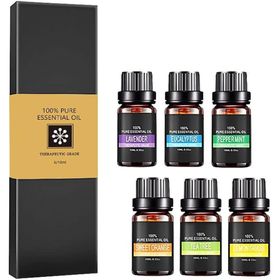 6 PCS Essential Oils Set Pure Aroma Fragrance for Diffuser Humidifier ...