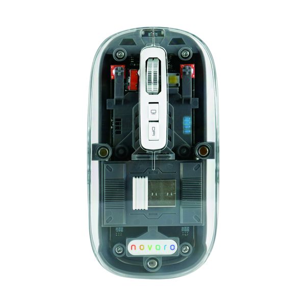Novaro Dual Wireless connection Transparent Mouse