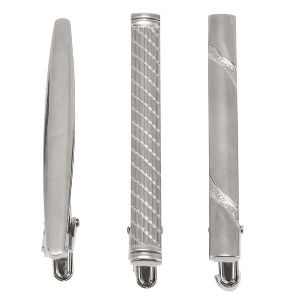 3 Pieces Tie Clips For Men Tie Bar Clip Set For Regular Ties Wedding
