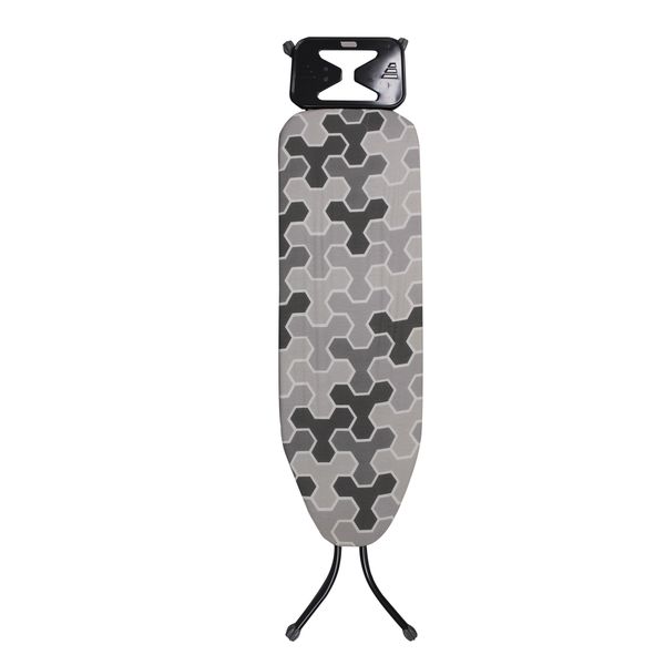LMA 130x34cm Steel Mesh Adjustable Height Ironing Board - with Iron Rest &amp;