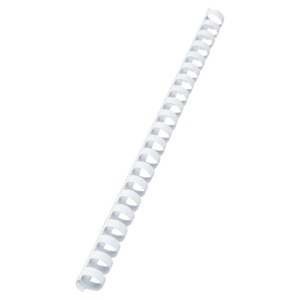 GBC: 16mm 21 Loop PVC Binding Combs - White (100 Pack)