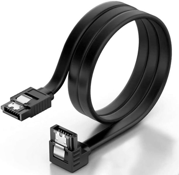 90 Degree Locking Latch Sata 3 Cable - 45cm