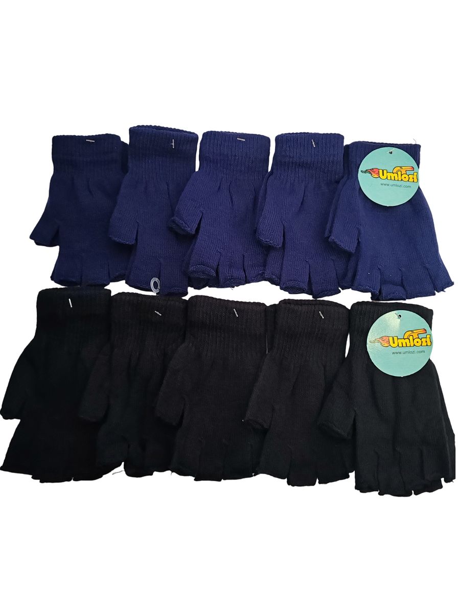 Fingerless gloves Set of 10 Navy & Blue - Umlozi | Shop Today. Get