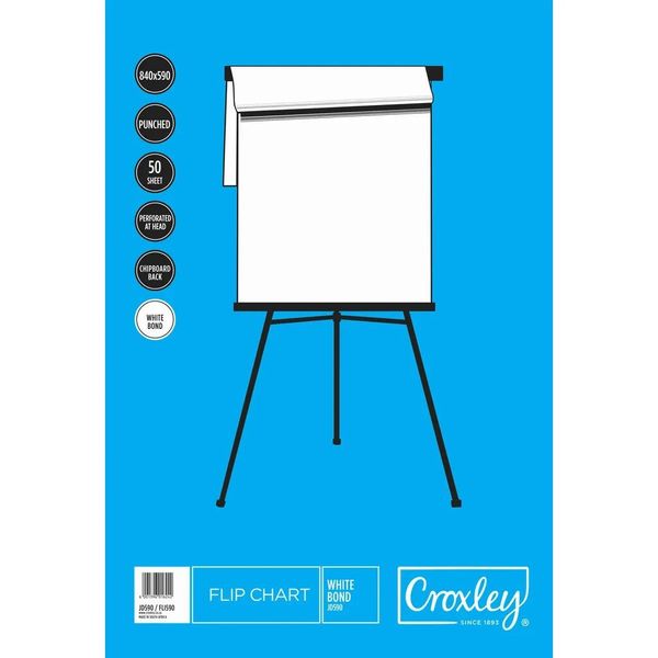Flipchart Pad A1 Bond 58gsm PunchedPerforated