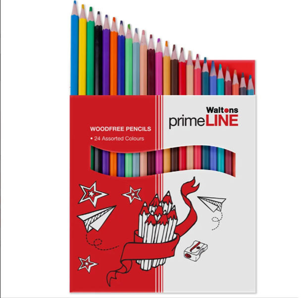 Waltons Primeline Woodfree Pencils Set of 24