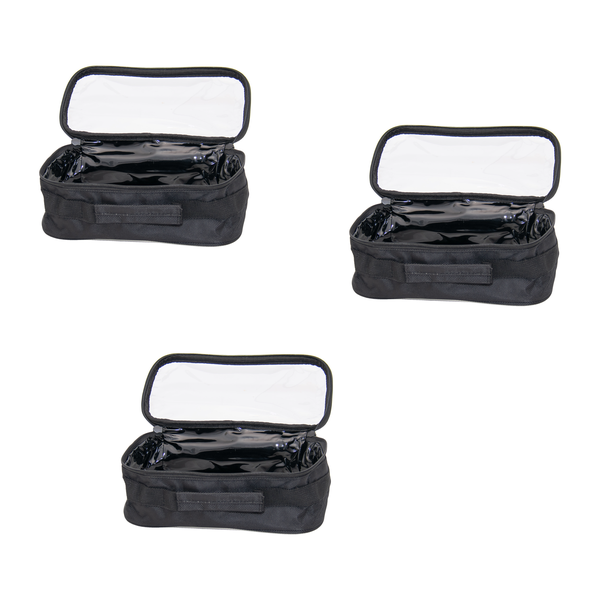 Pack of 3 Transparent PVC Storage Bag