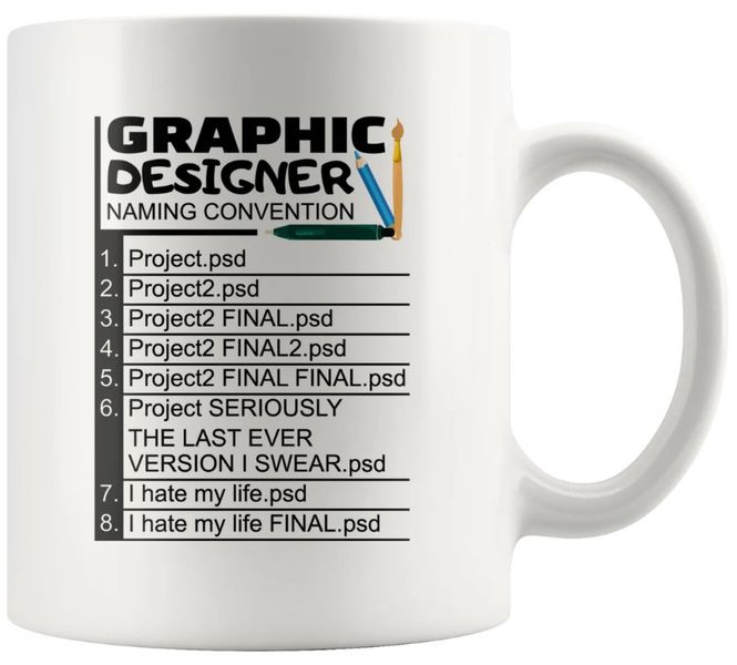 Graphic Designer Colleague Birthday Christmas Friend Computer Gift Mug