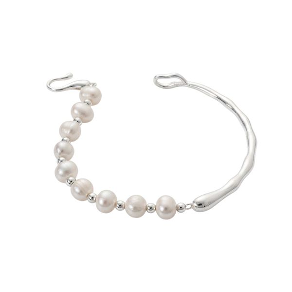 Dual Style Freshwater Pearl Bracelet - White