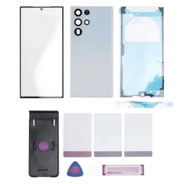S22 Ultra Back Glass White w/Tools