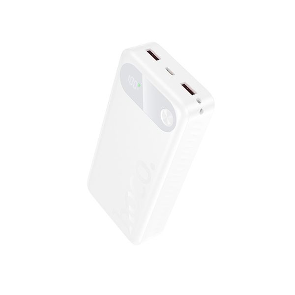 Hoco J154A Fast Charging Power Bank White 20 000 mAh With Anti-Slip texture
